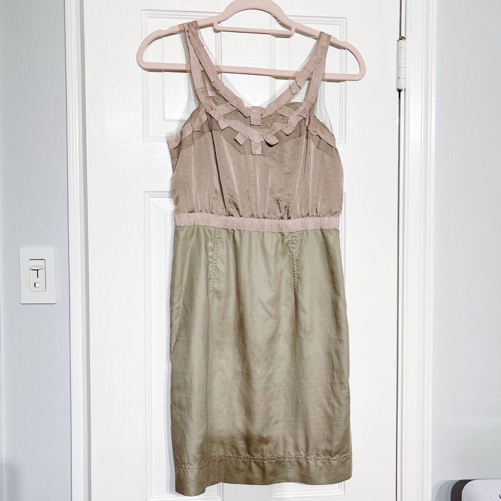 Ann Taylor Loft Petite Taupe Dress